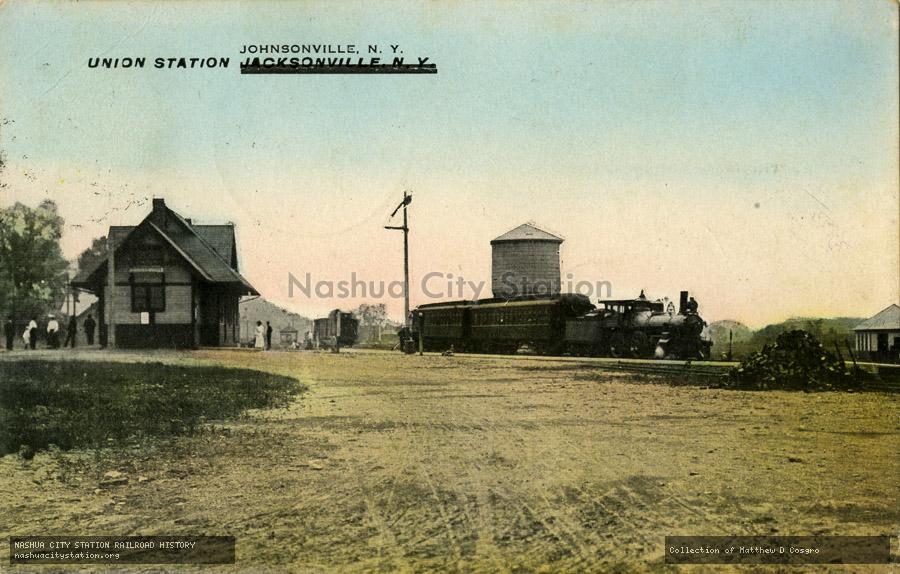 Postcard: Union Station, Johnsonville, New York